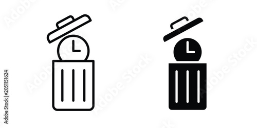 Fotografie Time waste icon