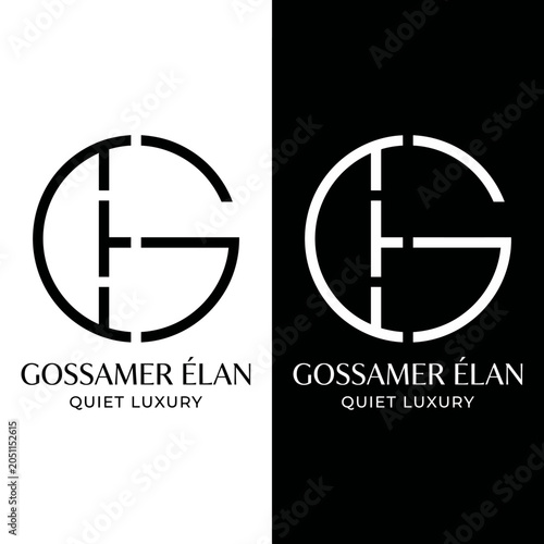 Bild auf Leinwand Gossamer Elan Quiet Luxury Logo Design.