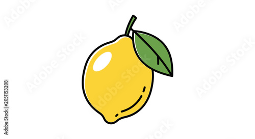 Orange fruit with green leaves illustration on white background design