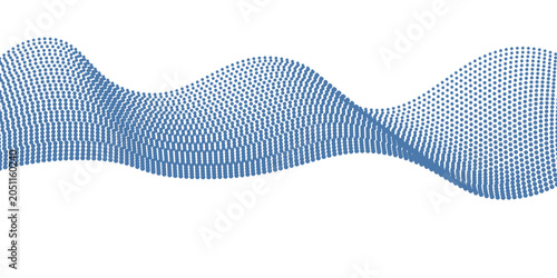 Fényképezés dotted wave line pattern light blue halftone undulate net