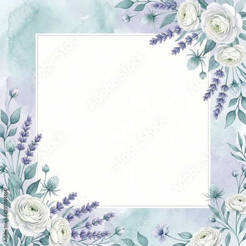 background with flower frame