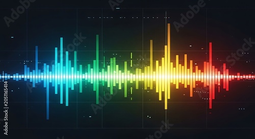 Audio Waveform Spectrum.