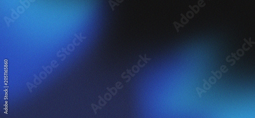 Vibrant deep blue and cyan color gradient abstract background with heavy noise grain texture creating a dynamic moody backdrop for artistic composition