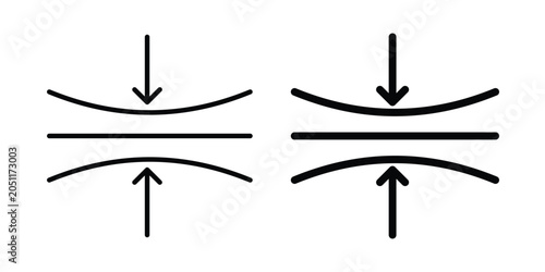 Quadro su tela Elasticity icon
