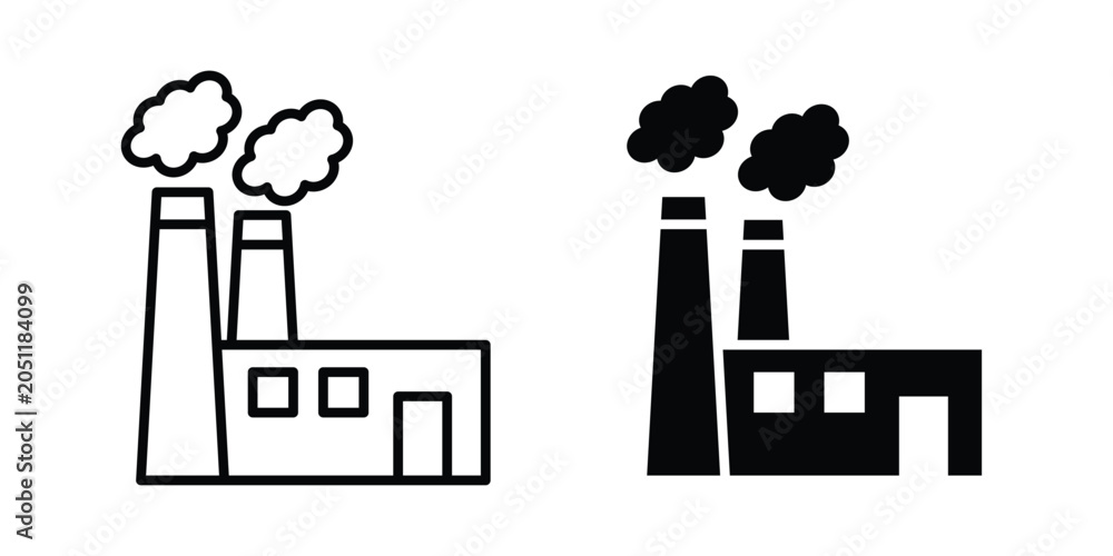 Fototapeta premium Power plant icon