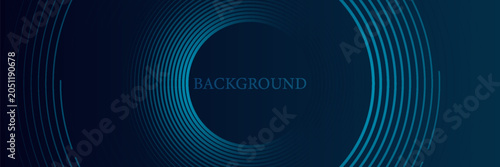 Fotografie blue geometric abstract background overlapping layers on bright space with line effect decoration