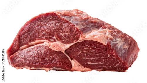 Canvastavla Raw beef chuck roast with marbling and fat