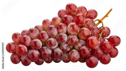 Canvas Print Red seedless grapes on vine