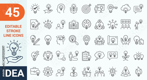 Φωτογραφία Idea icon set