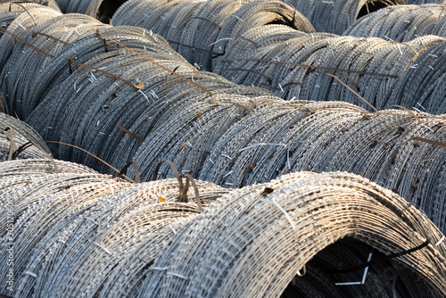 Logistics of war: stocks of razor wire for defensive engineering lines in the Ukrainian conflict zone