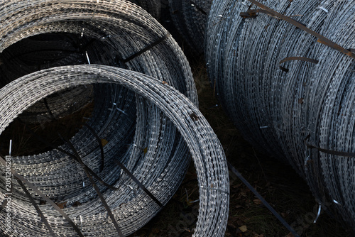 Logistics of war: stocks of razor wire for defensive engineering lines in the Ukrainian conflict zone