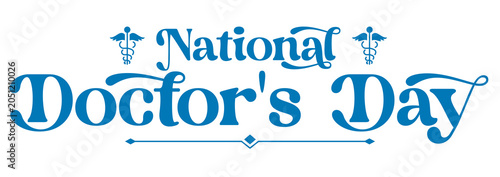 National Doctor's Day Text PNG