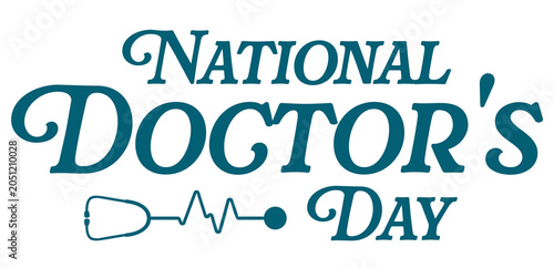 National Doctor's Day Text PNG