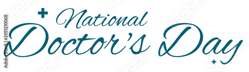 National Doctor's Day Text PNG