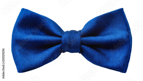 Cuadro en lienzo Royal blue satin textured bow tie