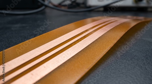 Coplanar waveguide CPW transmission line on flexible LCP