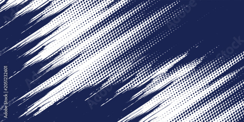 Tableau sur toile Abstract halftone wave dots background