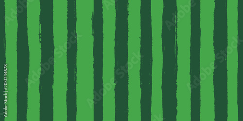 Seamless watermelon texture, grunge vertical stripes, vector print