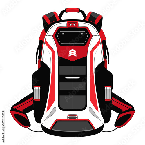 Silhouette bag vector art illustration