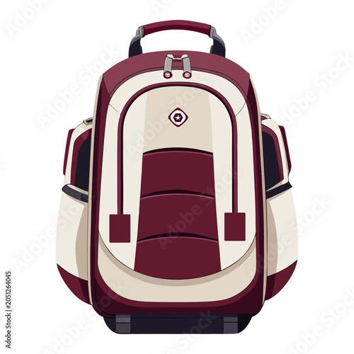 Silhouette bag vector art illustration