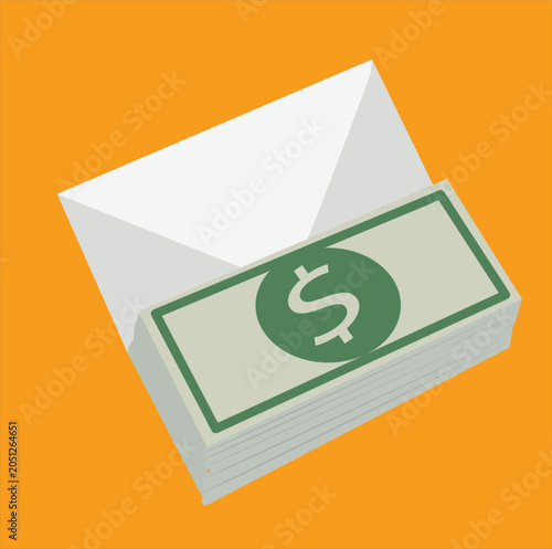 money and envelopes. Envelope with money. 
