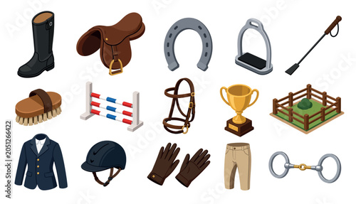 Konstfotografi Equestrian Riding Horse Equipment.