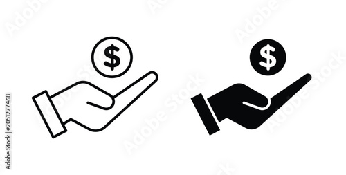 Quadro em tela Contribution icon