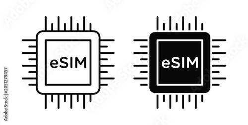Tableau sur toile ESIM icon