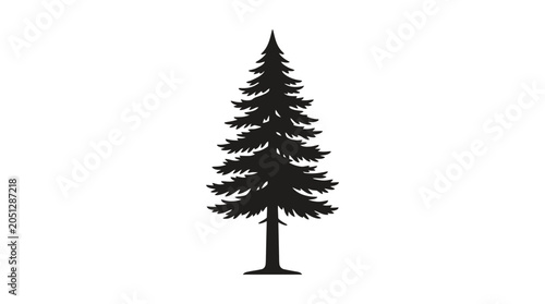vector tree isolated on white background