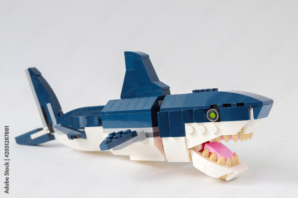 Naklejka premium Lego creator shark