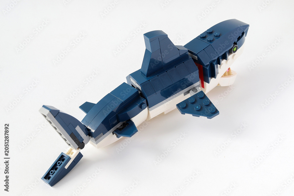 Naklejka premium Lego creator shark