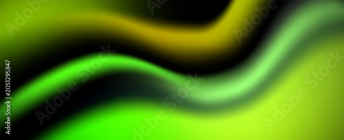 Abstract dark green background blaek wave shape and shadow. Modern and simple background