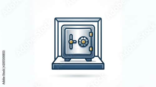 Photography Secure Metal Safe with Combination Lock for Valuables.