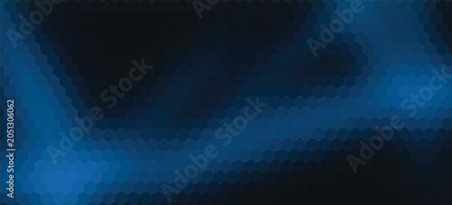 Vászonkép Dark blue and bright blue gradient with smooth blending  creating a sleek and mo