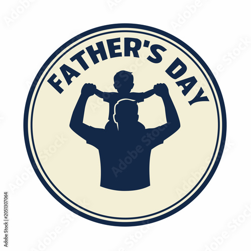 Obraz na płótnie Happy Father's Day vector illustration