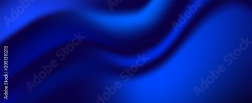 Luxury blue background with silk or wavy fold textures. Smooth silk texture with wrinkles and creases fabric. Elegant wavy draped folds of fabric soft pleats. Illustration background.