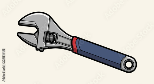 Tableau sur toile Adjustable Wrench Tool for Tightening Bolts.