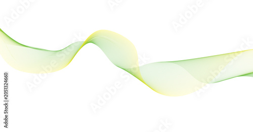 Принти на полотні Yellow and green abstract wavy line graphic with abstract background energetic d