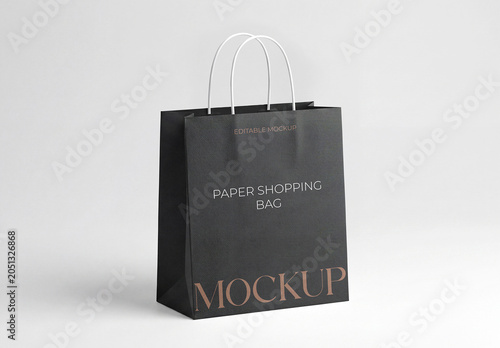 Paper Shopping Bag Mockup