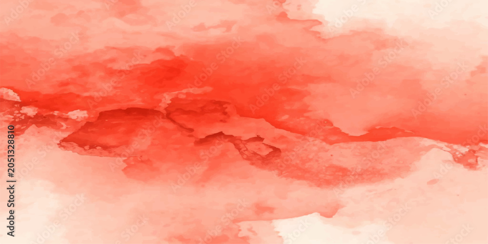 Fototapeta premium An abstract pink and red watercolor paint background with a textured, grunge paper pattern and a rough, vintage surface design