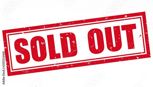 Sold Out Product Event Unavailability Stamp Concept