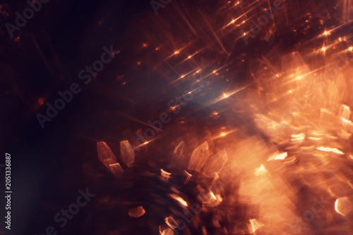 Abstract background of soft focus bokeh lights
