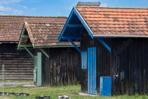 cabanes ostréicoles, port de la Hume, Bassin d'Arcachon