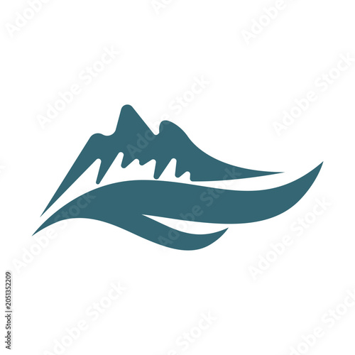 mountain logo nature landscape