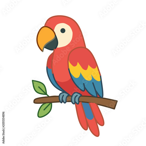 parrot on a branch