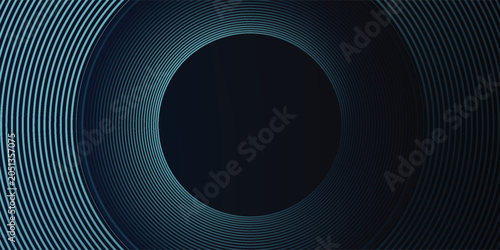 Photos Blue abstract background with glowing circles