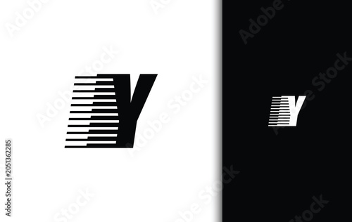 Modern Letter Y Speed Line Logo Design for Technology and Corporate Brand Identity