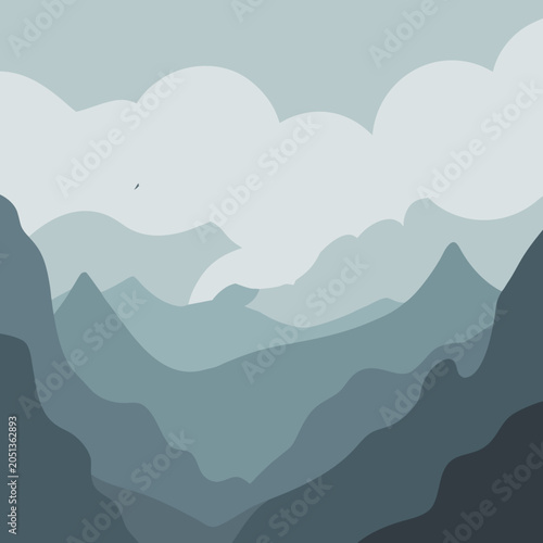 Bild auf Leinwand Dramatic Iceberg Formation in Arctic Ocean with Glacial Blue Tones and Cloudy Sk