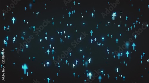 Rising Arrows Business Technology Background
Abstract arrows rising up for business success and data technology backgrounds