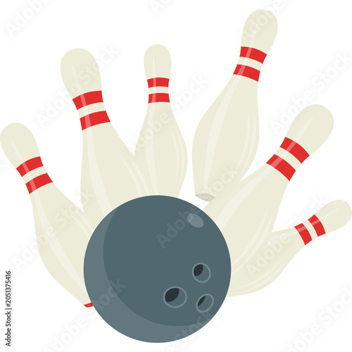 Bowling Pins Illustration
